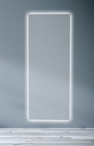 Påklædningsspejl med baggrundsbelysning 160 x 60 cm